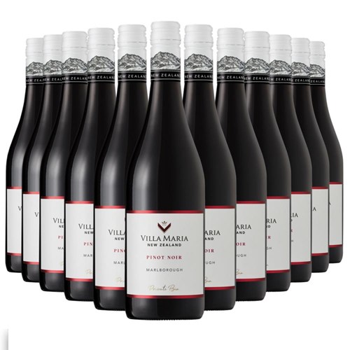 Case of 12 Villa Maria Pinot Noir Private Bin 75cl Red Wine